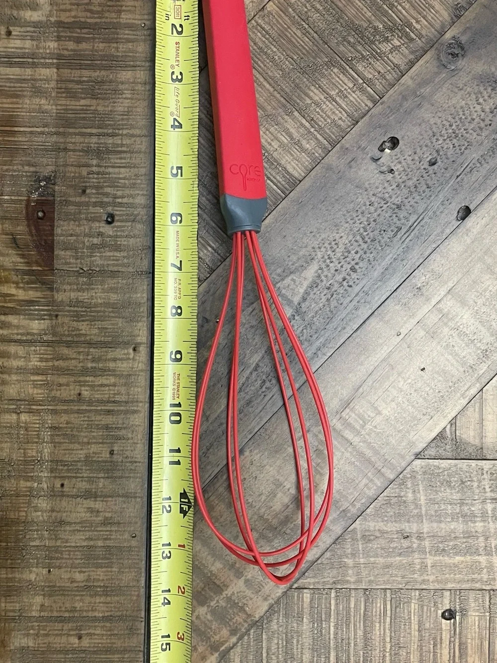 Core Kitchen silicone whisk handle and wire base.